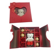 valentine combo box with see through heart