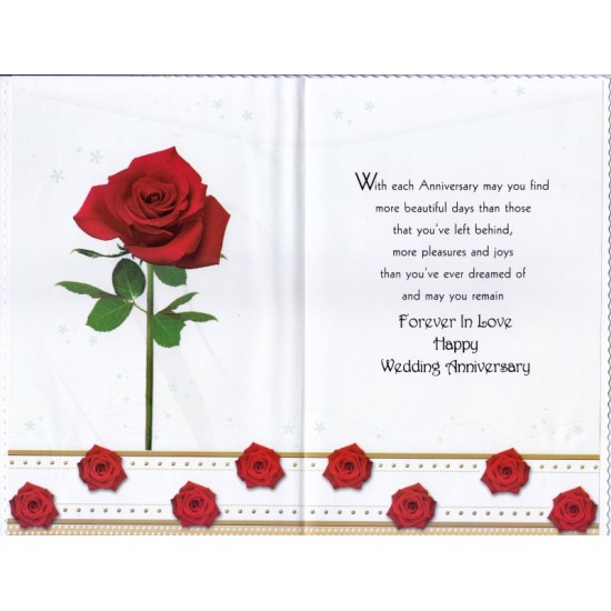 Anniversary Card - Rose 