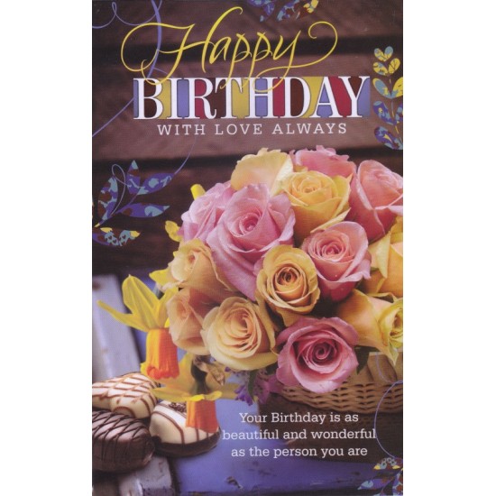Birthday With Love Always - Card