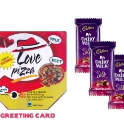 Pizza card Love dairy milk combo