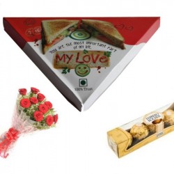 Sandwich love red rose combo
