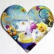 Heart shaped cup cake greeting card 